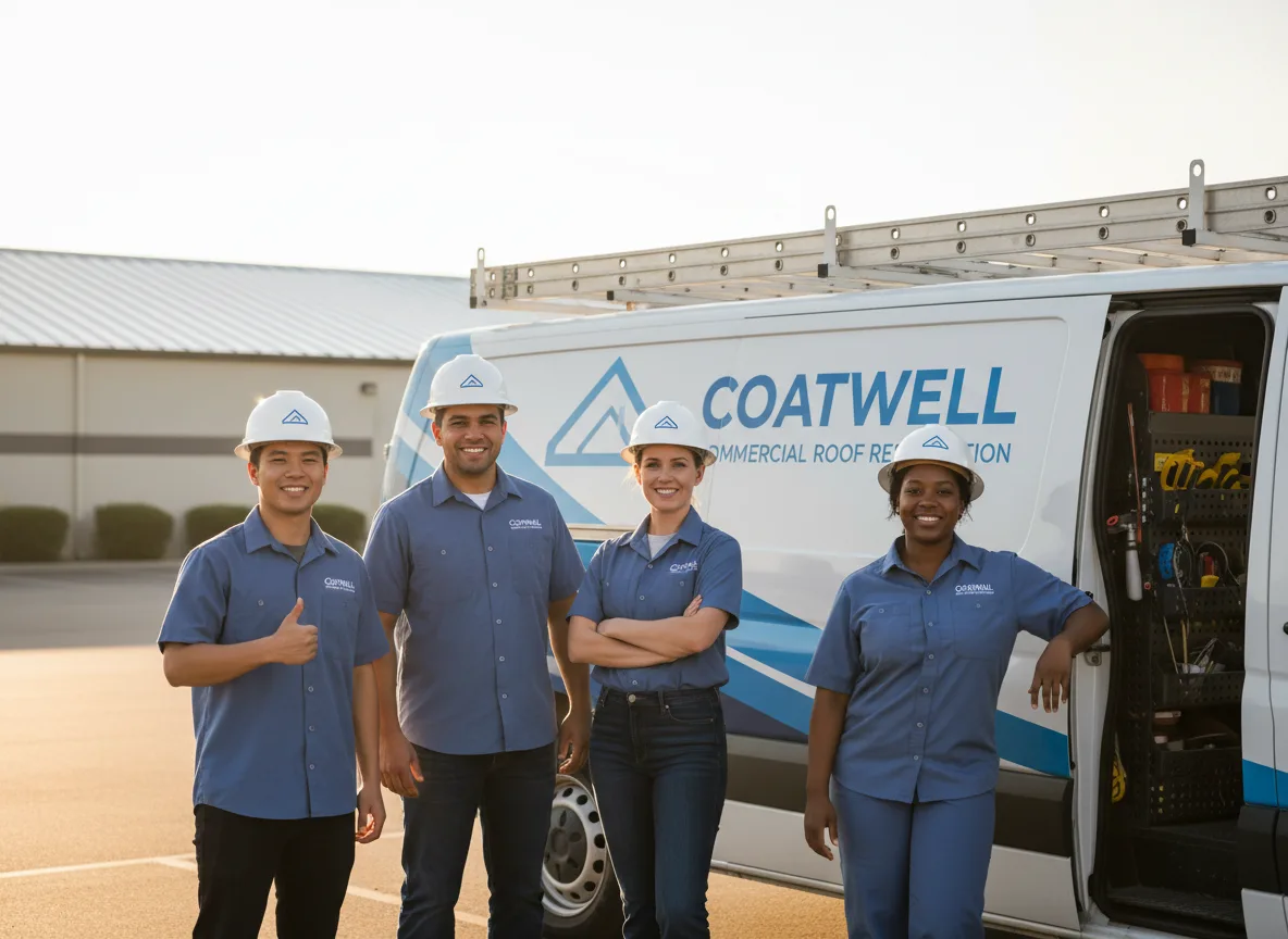 Commercial roof coating company in Poy Sippi, WI