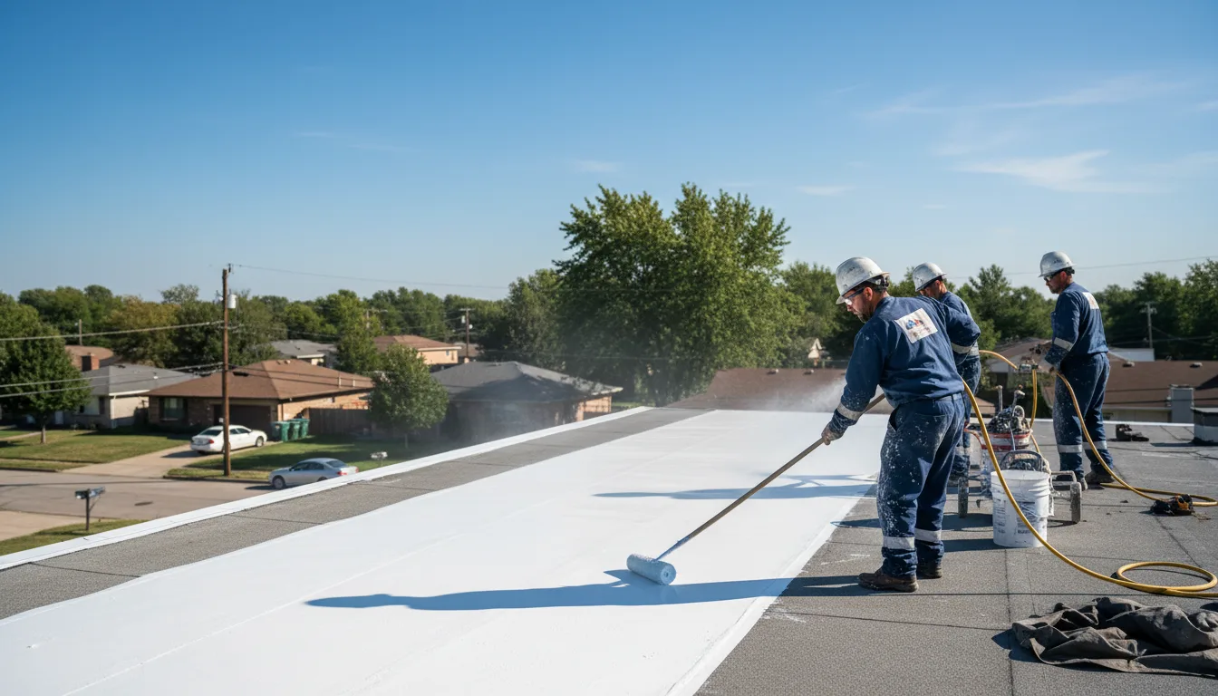 Commercial roof coating in Poy Sippi, WI near me
